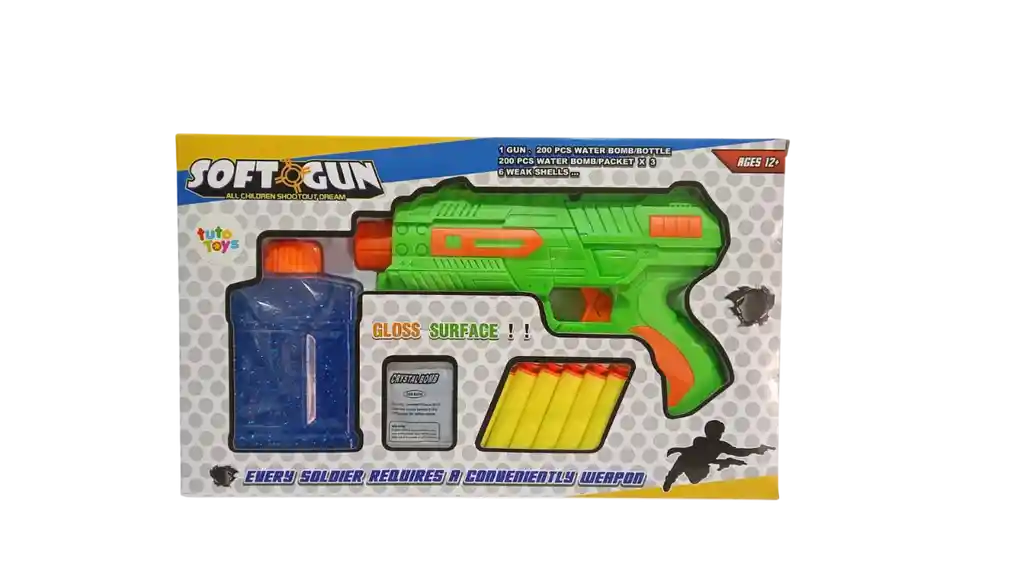 Juguete Pistola Lanza Dardos Pelotas Hidrogel Nerf Interactivo