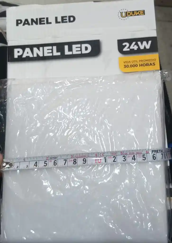 Panel Led Cuadrado Tipo Pastel 24w Sobreponer Luz Blanca