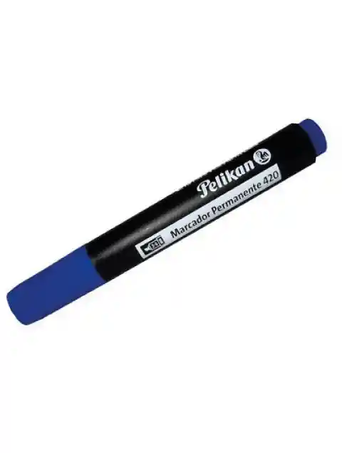 Marcador Permanente Punta Gruesa Pelikan Azul Xund