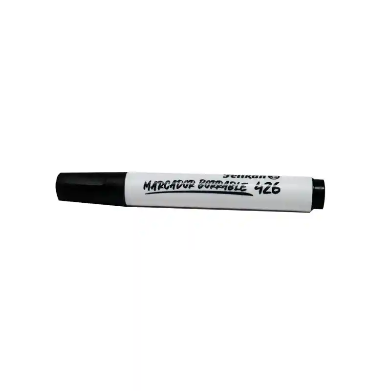 Marcador Borrable Punta Gruesa Pelikan Negro X Und