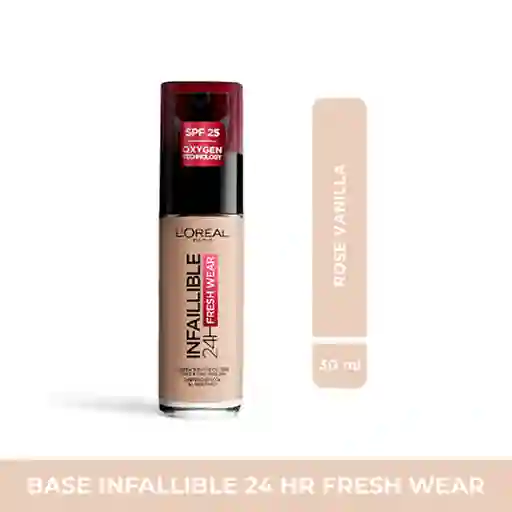 Base Loreal Paris 24h Fresh Wear 435 Rose Vanilla