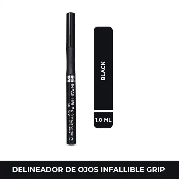 Delineador Liquido Loreal Paris Infallible Grip 01 Black Ink