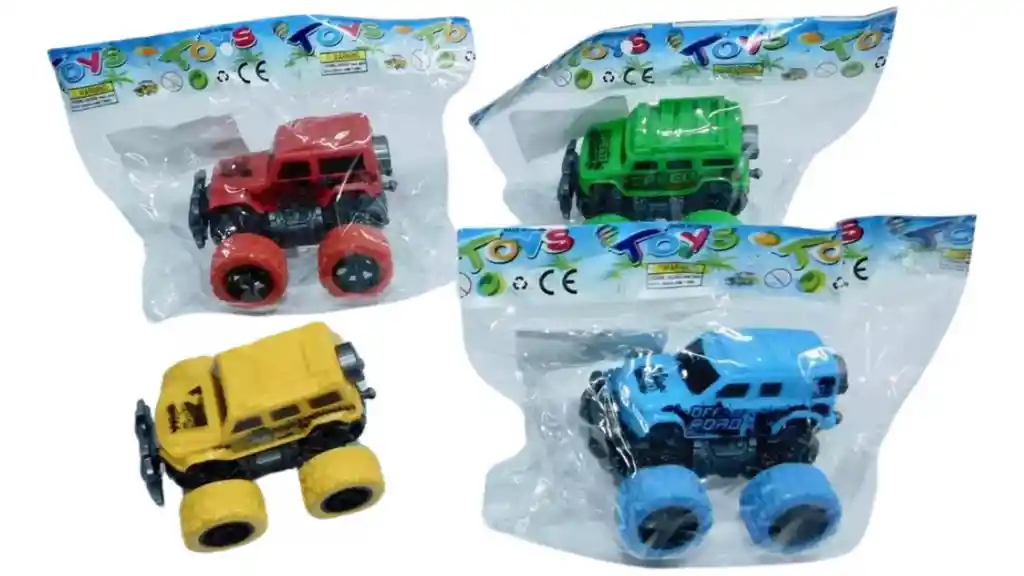Carro Loco Monstruo 4x4 Impulso Todo Terreno Con Suspensión