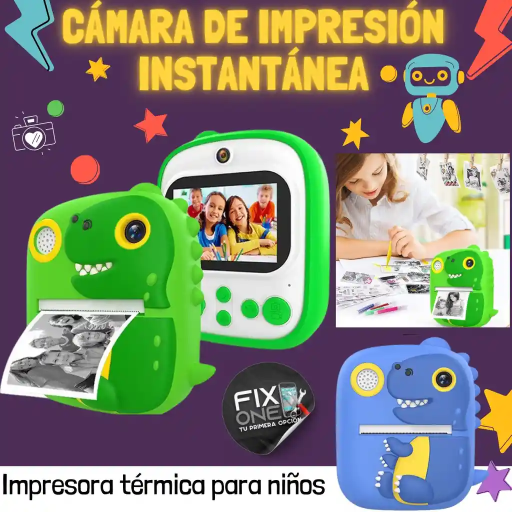 Camara De Impresion Instantanea Para Niños