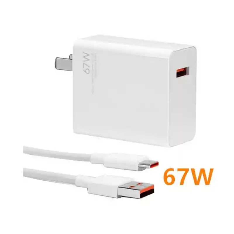 Cargador Xiaomi 67w Carga Rapida Generico Usb A Tipo C