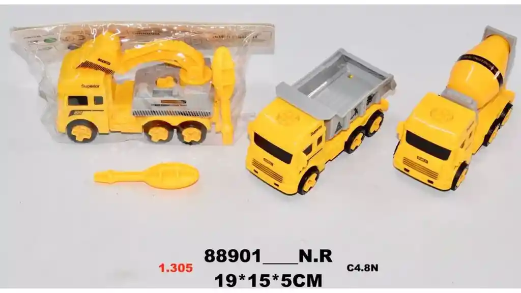 Construcción Carro Volqueta Juguetes Niños X1 Und