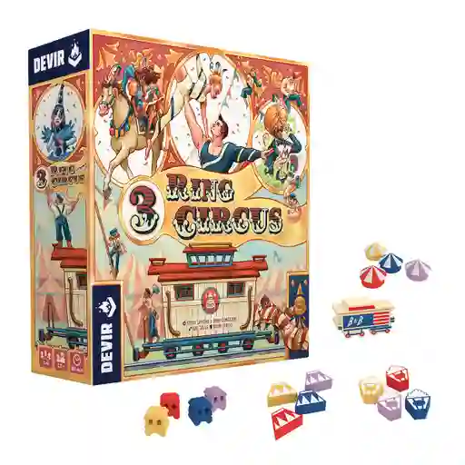 Juego De Mesa 3 Ring Circus Devir Para Niños Adultos