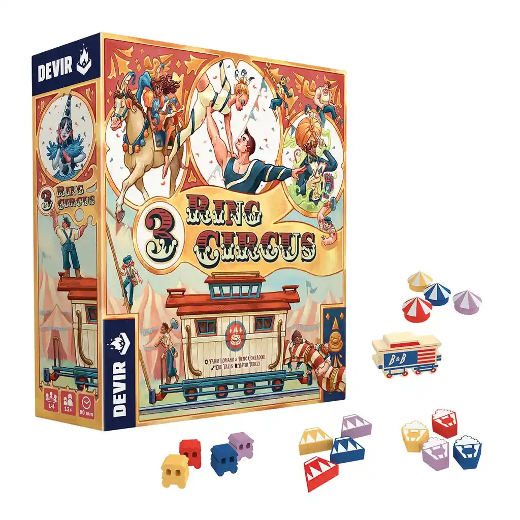 Juego De Mesa 3 Ring Circus Devir Para Niños Adultos