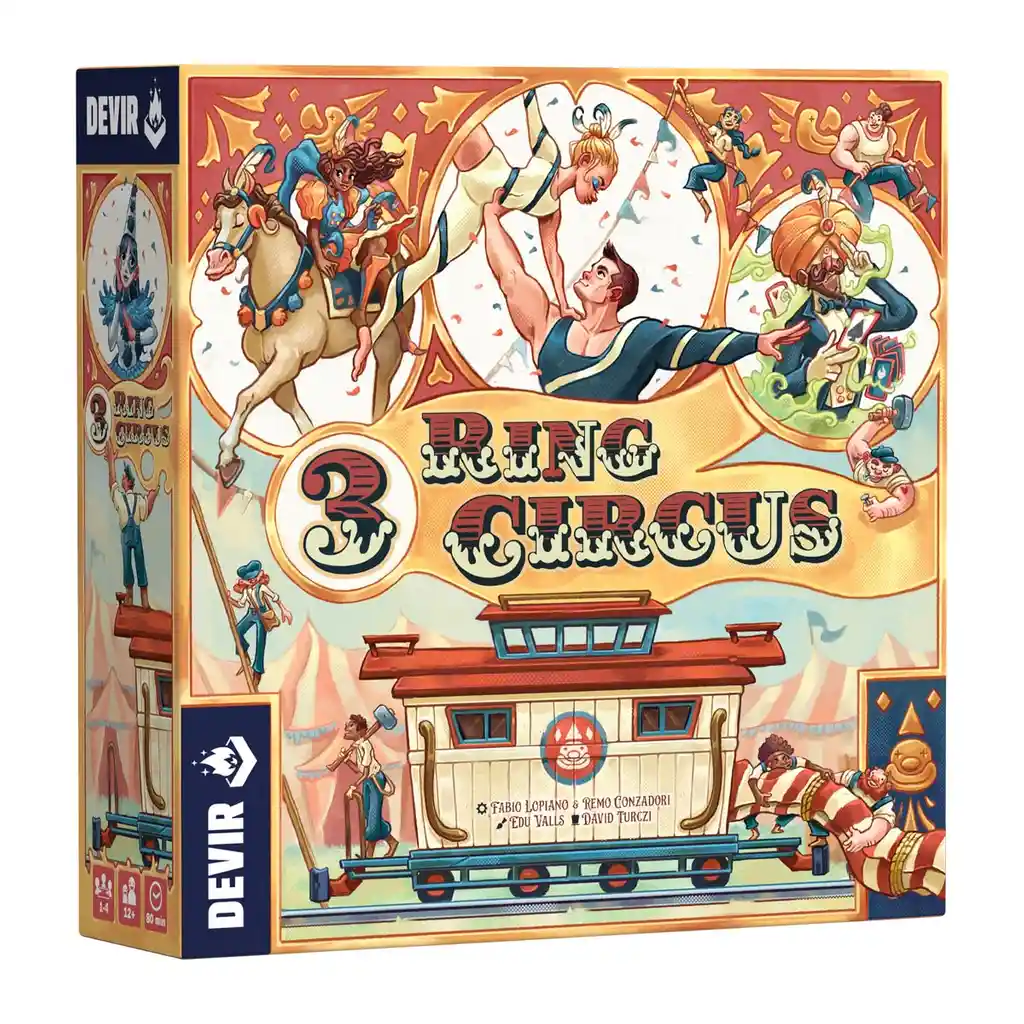 Juego De Mesa 3 Ring Circus Devir Para Niños Adultos