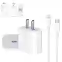 Cargador Iphone 20w Carga Rapida + Cable Lightning Generico