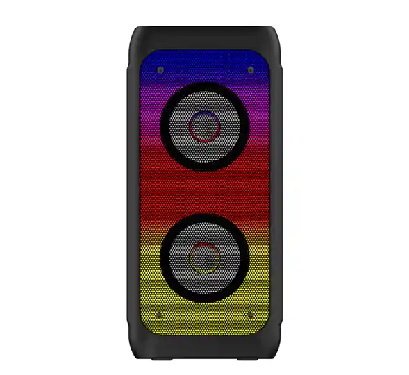 Parlante Luz Led Doble Bocina Con Malla Metálica Jbk-s8