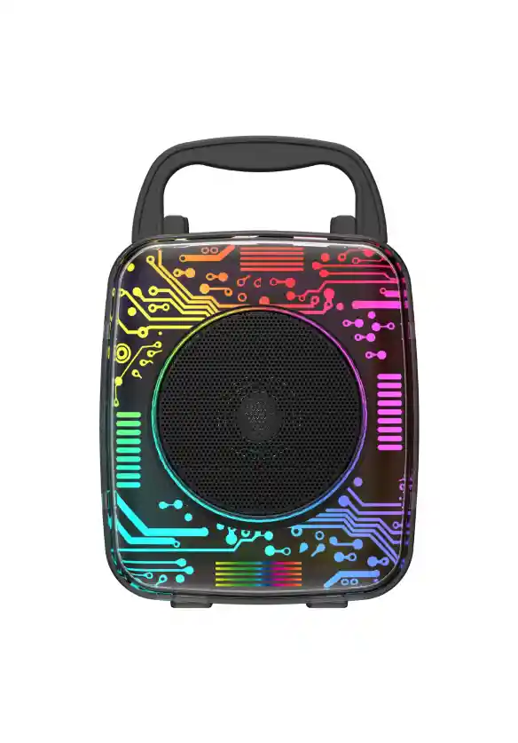 Parlante Luz Led Bocina Diseño Transparente K101