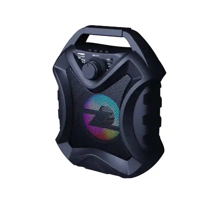 Parlante Luz Led Bocina Negro Jbk-411