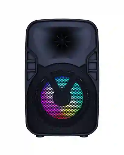 Parlante Luz Led Bocina Negro Jbk-435