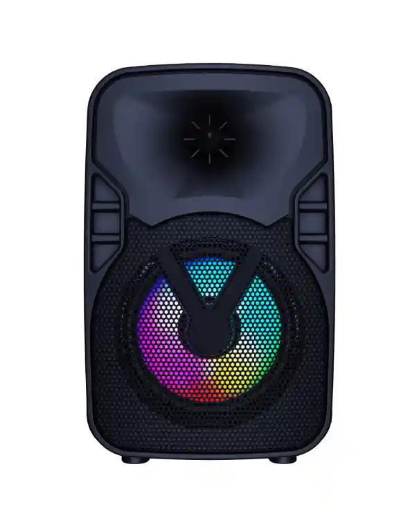 Parlante Luz Led Bocina Negro Jbk-435