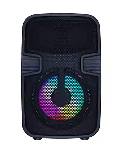 Parlante Luz Led Bocina Negro Jbk-433