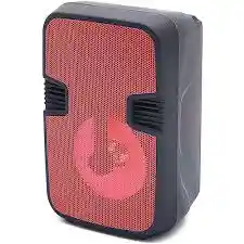 Parlante Luz Led Bocina Rojo Jbk-433
