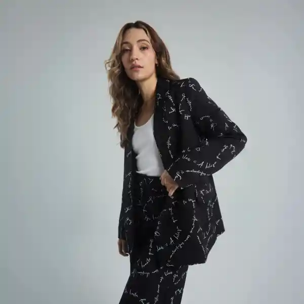 Xxl / Blazer Nuestros Corazones - Negro