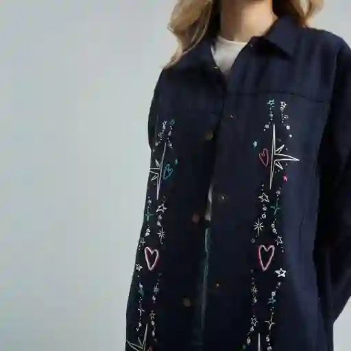 L / Chaqueta A Tu Lado - Azul