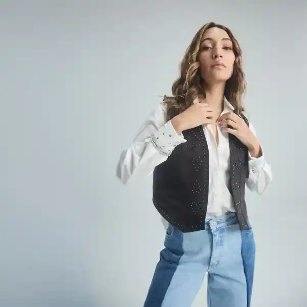 L / Chaleco Destellos - Negro