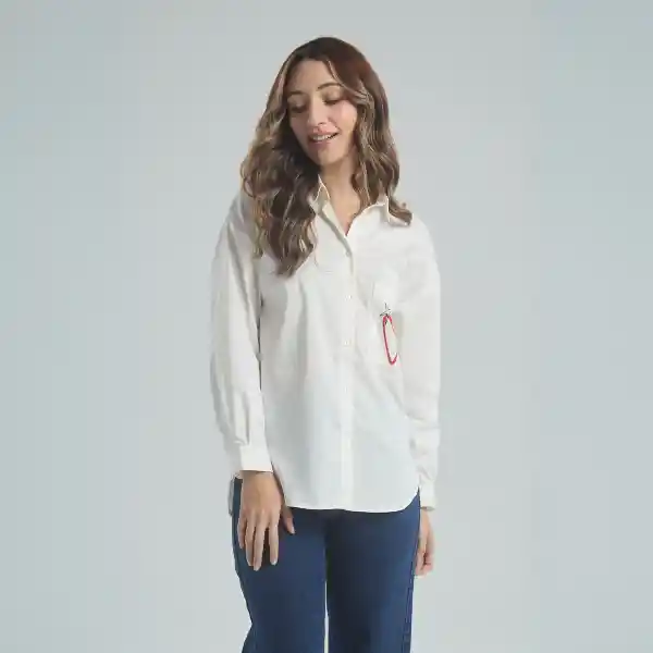 Xl / Camisa Como Si Nadie Observara - Marfil