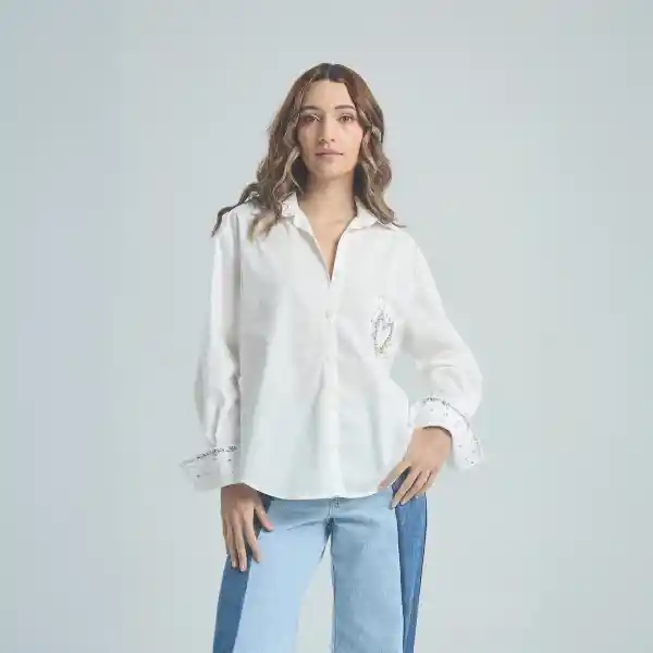Xl / Camisa Brilla Corazón - Marfil