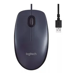 Mouse Raton Alambrico Empresarial Logitech M90 Robusto Gris