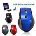 Mouse Inalámbrico Azul W107