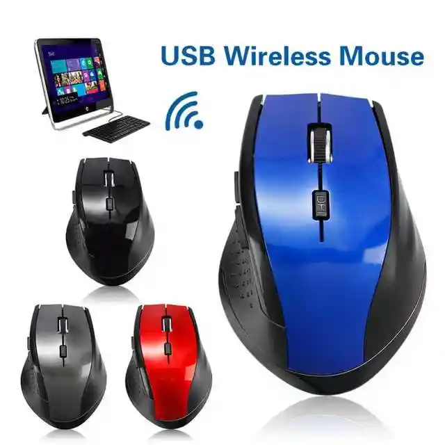 Mouse Inalámbrico Azul W107