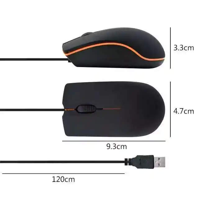 Mouse Alámbrico Rojo Yx-003