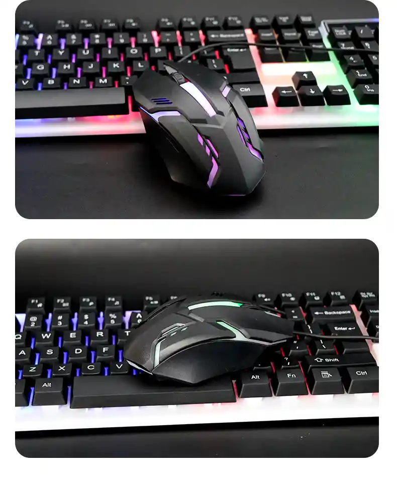 Combo Mouse Y Teclado Alámbrico Km-5003