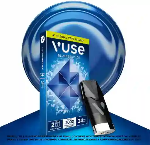 Capsulas Vuse X 2uni 34mg - Blueberry Ice