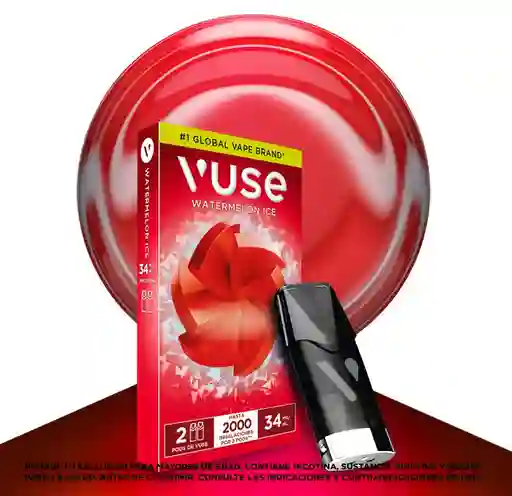 Capsulas Vuse X 2uni 34mg - Watermelon Ice