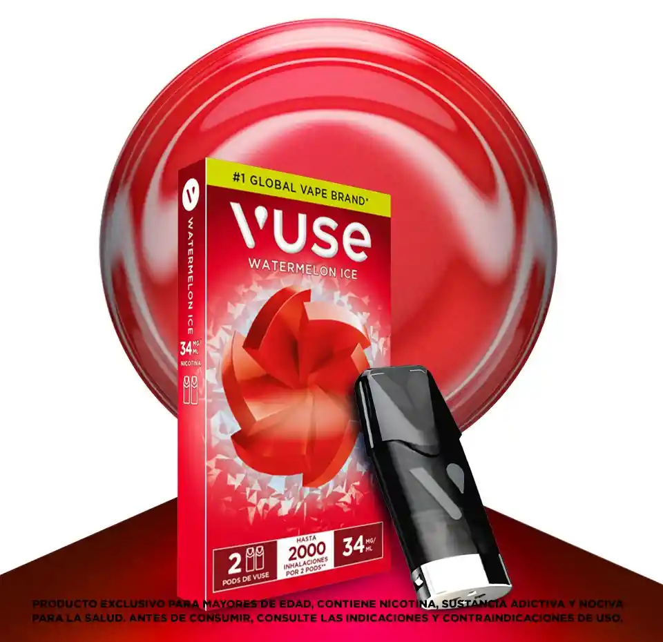 Capsulas Vuse X 2uni 34mg - Watermelon Ice