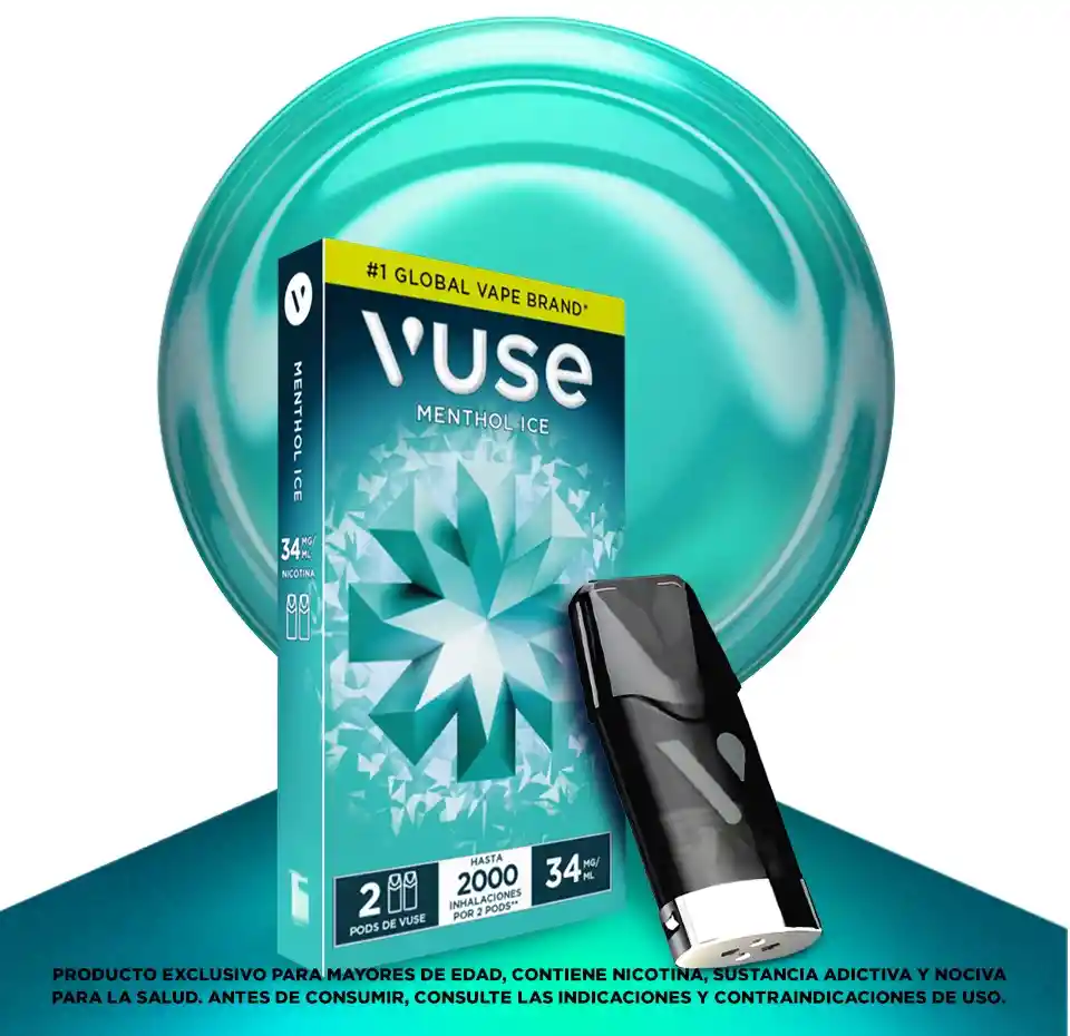 Capsulas Vuse X 2uni 34mg - Methol Ice