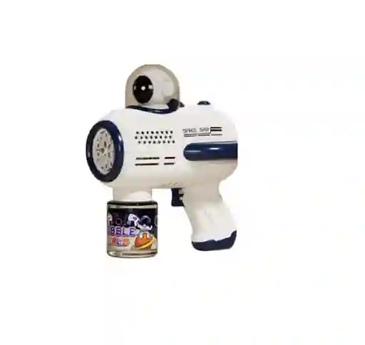 Space Bubble Blaster Con Luz Led Para Verano Al Aire Libre/juguetes De Fiesta (azul)