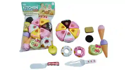 Juego Comida Rápida Juguete Helados Donas Pastel Juego