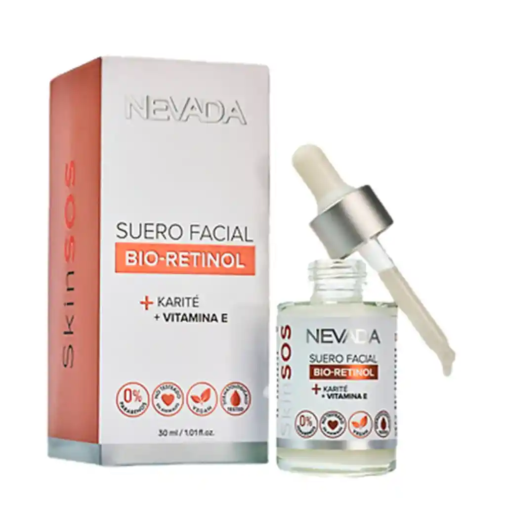 Nevada Suero Facial Bio-retinol + Karité + Vitamina E - 30 Ml