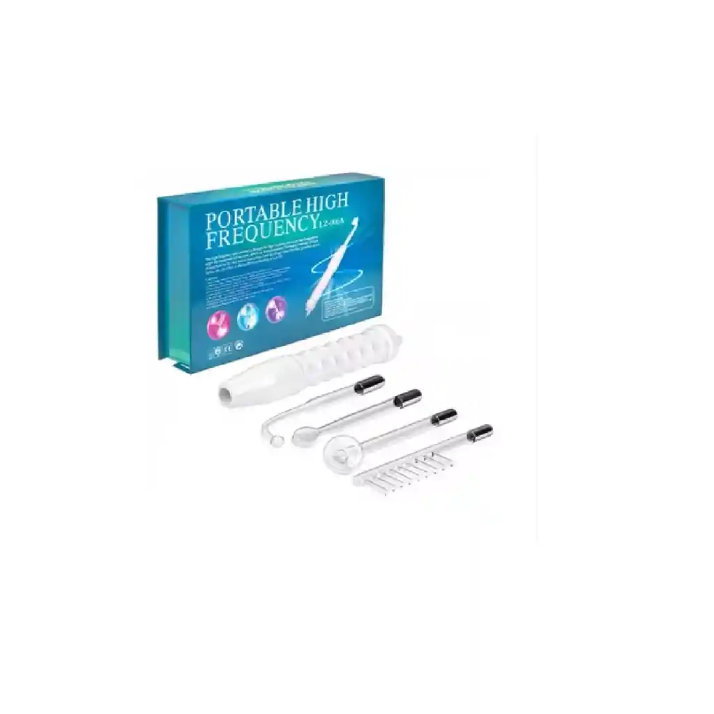 Alta Frecuencia Portátil Facial Y Corporal 4 Electrodos