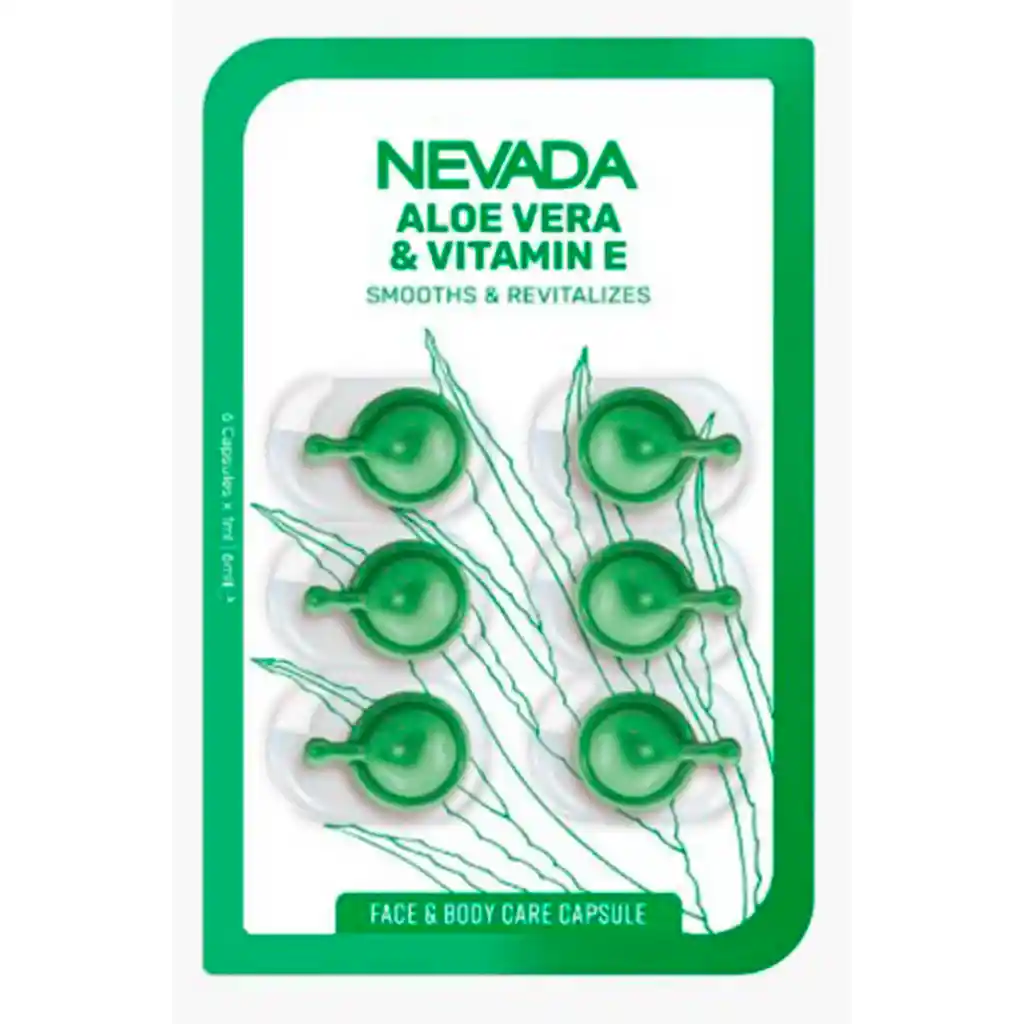 Nevada Capsulas Aloe Vera Vitamina E - 6 Cápsulas