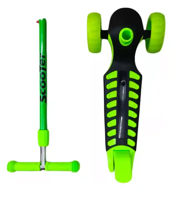 Patineta Scooter Kick And Ride De Llantas Anchas Y Luces