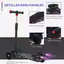 Patineta Scooter Altura Ajustable De Humo Con Luces Led Y Sonido