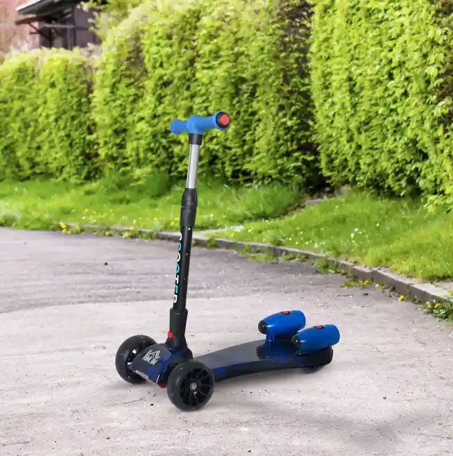 Patineta Scooter Altura Ajustable Con Luces Led Y Sonido