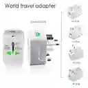 1x Adaptador Usb Con 2 Puerto Usb Corriente Universal Viaje Convertidor Enchufe Mundial Usa Uk Europa Australia