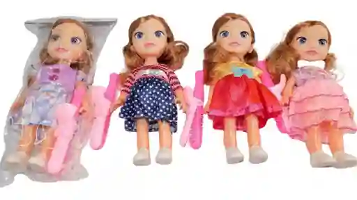 Juguete Niñas Muñeca Plástica X1und Cabello Peinar
