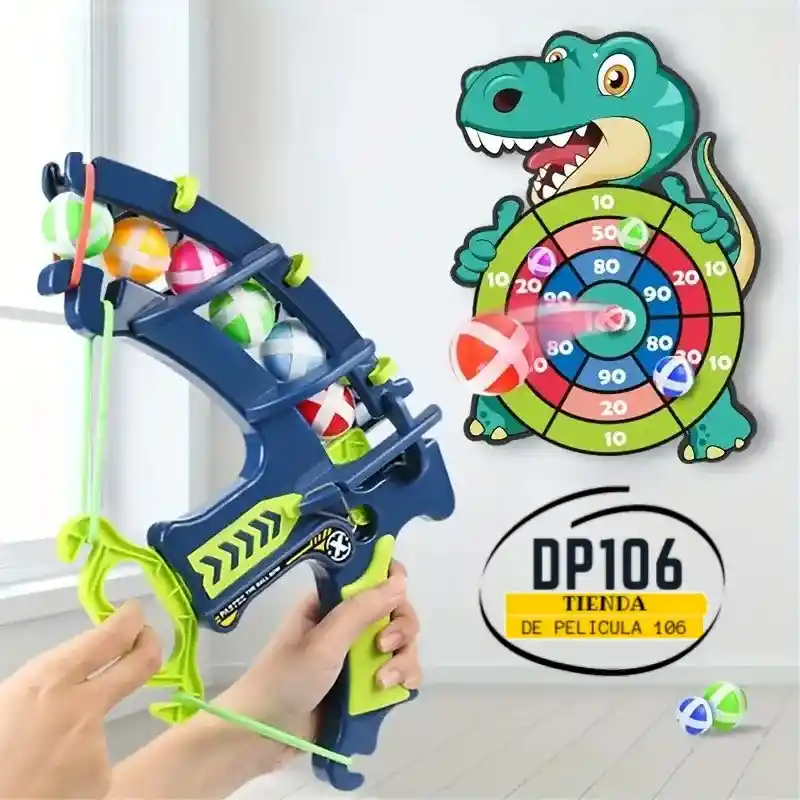 Arco Dino Con Marcador 3 Pelotas / Tiro Al Blanco