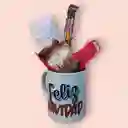 Mug Navideño Con Chocolate Y Masmelos