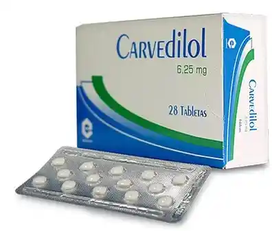 Carvedilol 6.25 Mg Caja