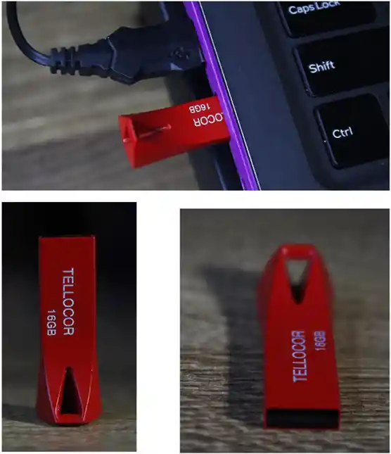 Memoria Tellocor 16gb Rojo