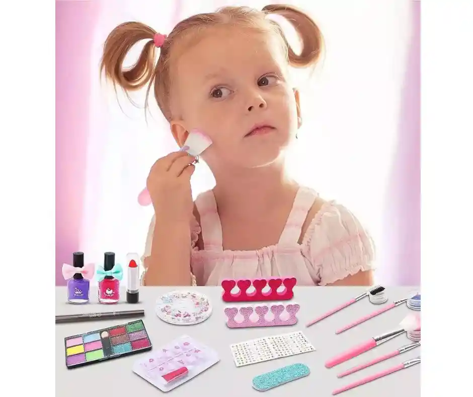 Set De Maquillaje Para Niñas Estuche Cofre Tocador Juguete.